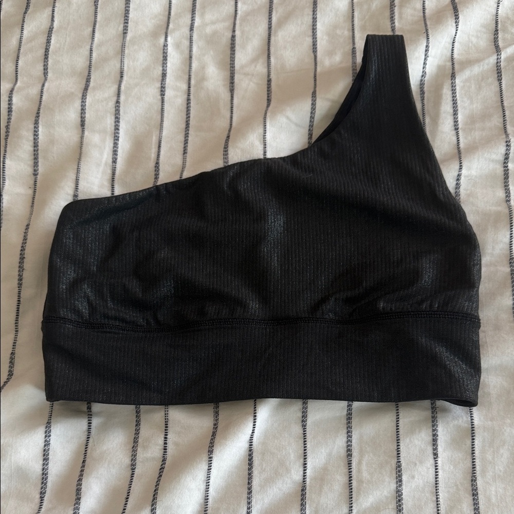 Lululemon Athletica Black One-Shoulder Top - Size 10